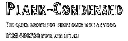 Plank-Condensed.ttf字體轉換器圖片