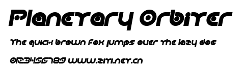 Planetary Orbiter.ttf字體轉換器圖片