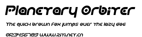 Planetary Orbiter.ttf字體轉換器圖片