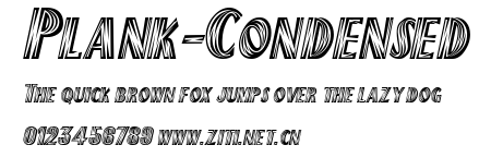 Plank-Condensed.ttf字體轉換器圖片