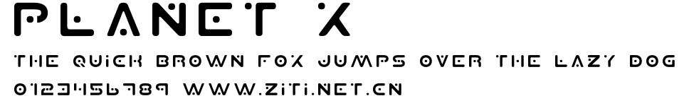 Planet X.ttf字體轉換器圖片