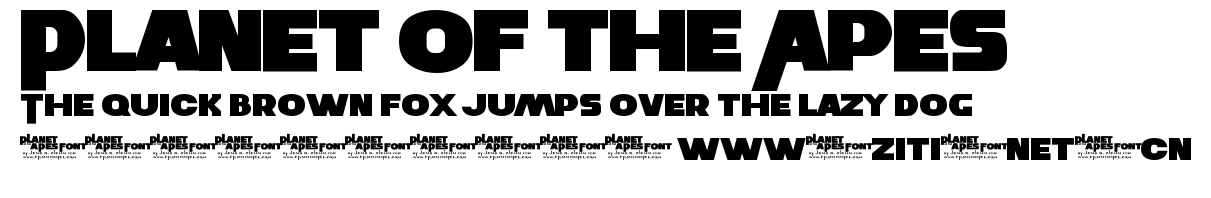 Planet of the Apes.ttf字體轉換器圖片