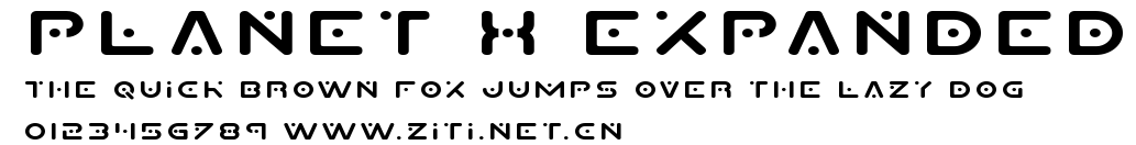 Planet X Expanded.ttf字體轉換器圖片