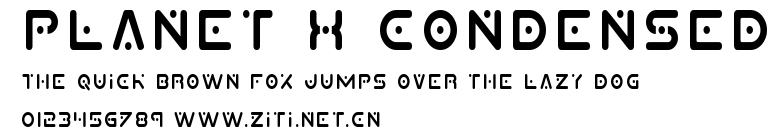 Planet X Condensed.ttf字體轉換器圖片