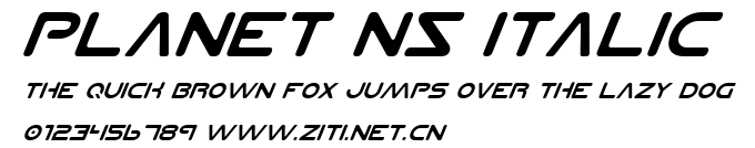 Planet NS Italic.ttf字體轉換器圖片