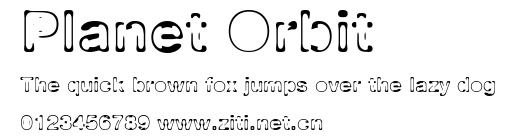 Planet Orbit.ttf字體轉換器圖片