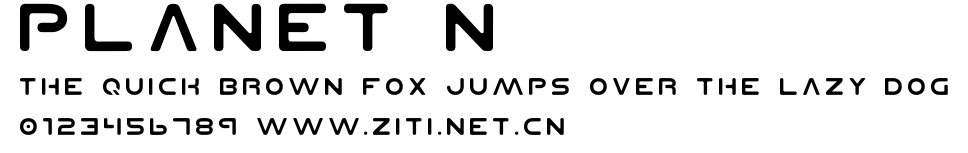 Planet N.ttf字體轉換器圖片