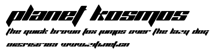Planet Kosmos.ttf字體轉換器圖片