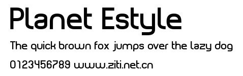 Planet Estyle.ttf字體轉換器圖片
