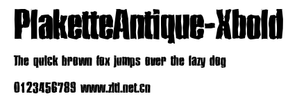 PlaketteAntique-Xbold.ttf字體轉換器圖片