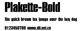 Plakette-Bold.ttf字體轉換器圖片