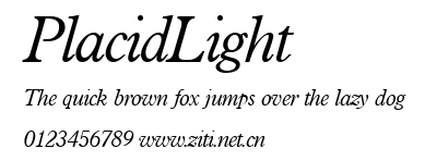 PlacidLight.ttf字體轉換器圖片