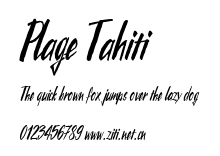 Plage Tahiti.ttf字體轉換器圖片