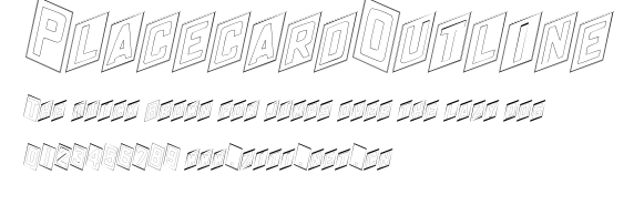 PlacecardOutline.ttf字體轉換器圖片