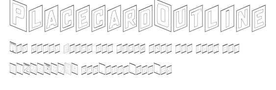 PlacecardOutline.ttf字體轉換器圖片