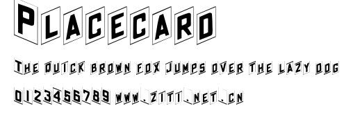 Placecard.ttf字體轉換器圖片