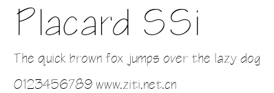 Placard SSi.ttf字體轉換器圖片