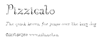 Pizzicato.ttf字體轉換器圖片