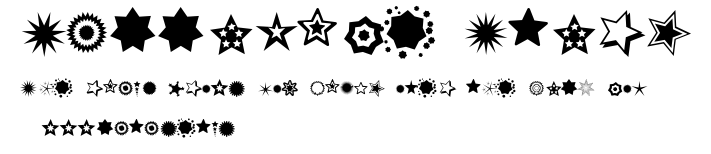 PizzaDude Stars.ttf字體轉換器圖片