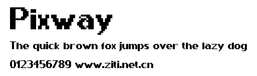 Pixway.ttf字體轉換器圖片