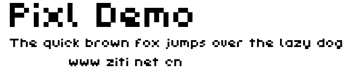 Pixl_Demo.ttf字體轉換器圖片