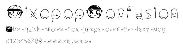 PixopopConfusion.ttf字體轉換器圖片