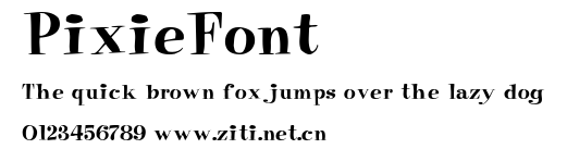 PixieFont.ttf字體轉換器圖片