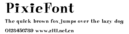 PixieFont.ttf字體轉換器圖片
