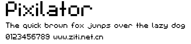 Pixilator.ttf字體轉換器圖片