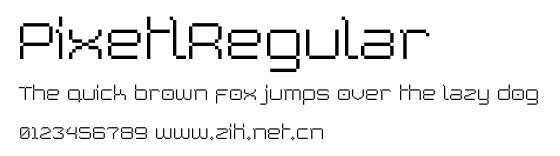 PixetlRegular.ttf字體轉換器圖片