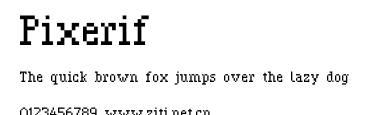 Pixerif.ttf字體轉換器圖片