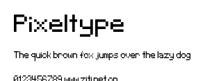 Pixeltype.ttf字體轉換器圖片