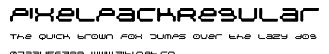 PixelpackRegular.ttf字體轉換器圖片