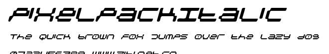 PixelpackItalic.ttf字體轉換器圖片
