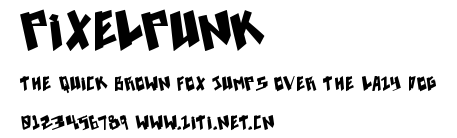 Pixelpunk.ttf字體轉換器圖片