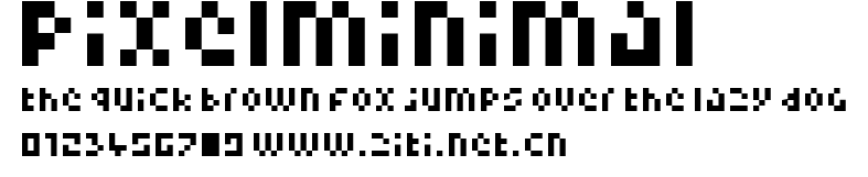 Pixelminimal.ttf字體轉換器圖片