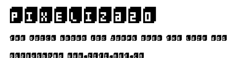 Pixeliza20.ttf字體轉換器圖片