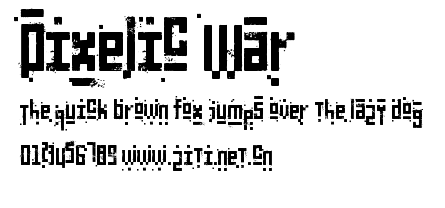 Pixelic War.ttf字體轉換器圖片