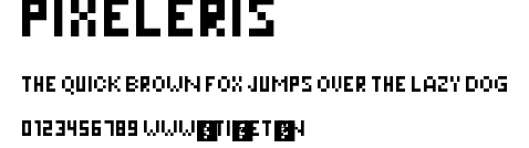 Pixeleris.ttf字體轉換器圖片