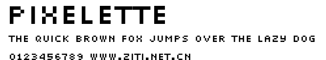 Pixelette.ttf字體轉換器圖片