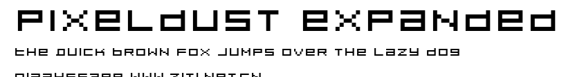 Pixeldust Expanded.ttf字體轉換器圖片