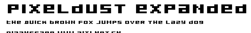 Pixeldust Expanded.ttf字體轉換器圖片