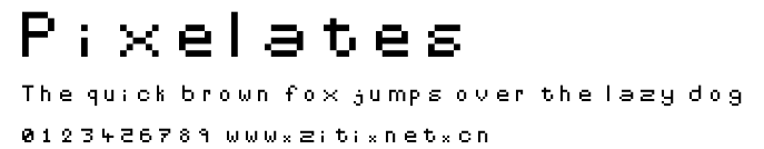 Pixelates.ttf字體轉換器圖片