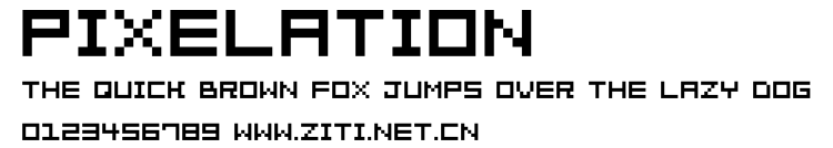 Pixelation .ttf字體轉換器圖片