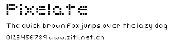 Pixelate.ttf字體轉換器圖片