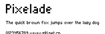 Pixelade.ttf字體轉換器圖片
