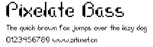 Pixelate Bass.ttf字體轉換器圖片