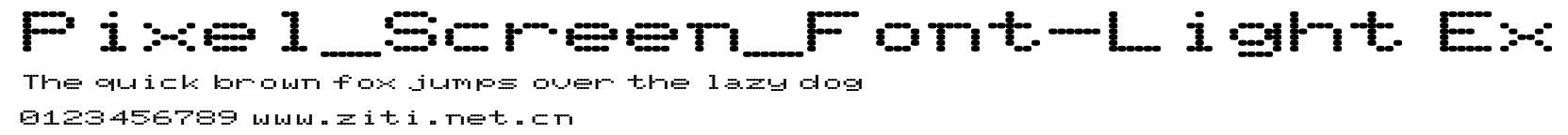 Pixel_Screen_Font-Light Ex.ttf字體轉換器圖片