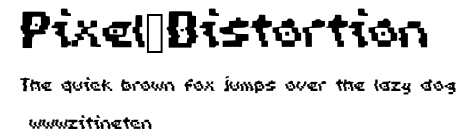 Pixel_Distortion.ttf字體轉換器圖片