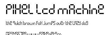 Pixel lcd machine.ttf